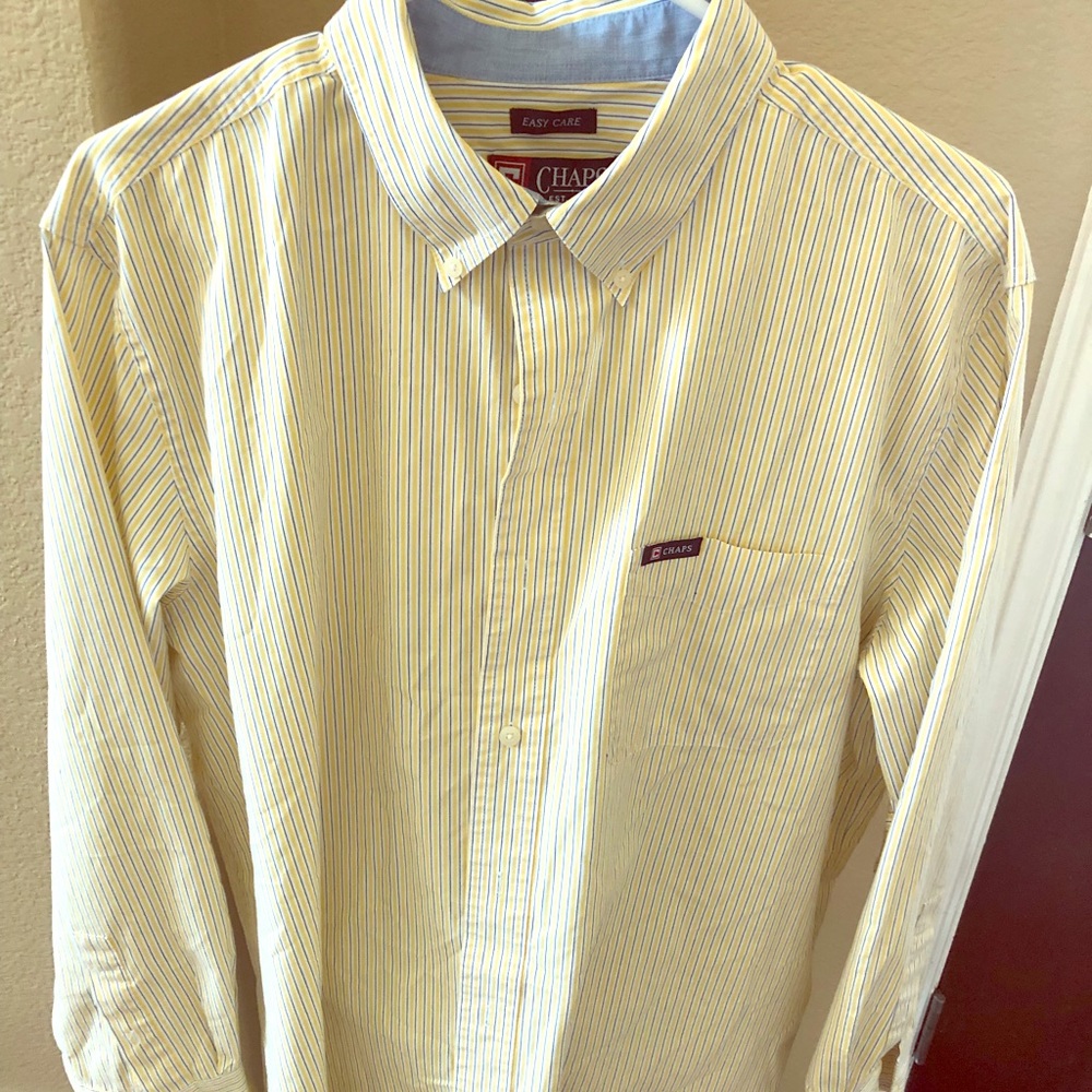 Men’s Chaps Long Sleeve Polo (Large)